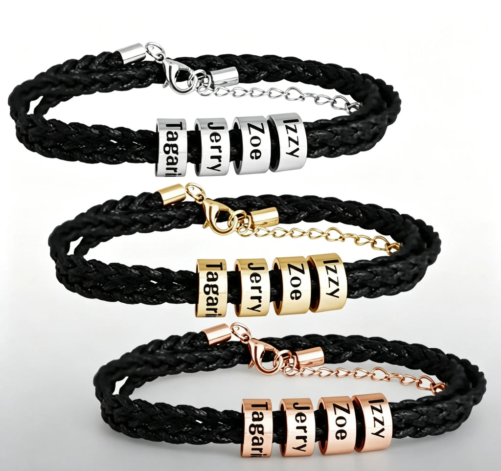 Personalized Family-Name Braided Bracelet