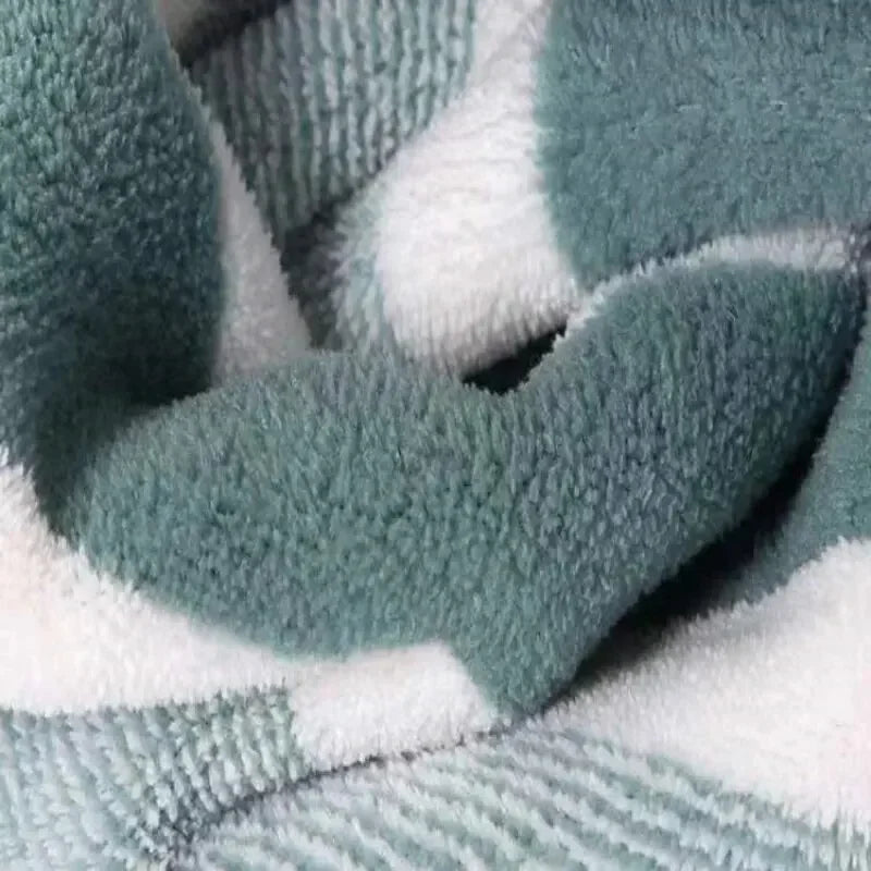 Quick-Dry Striped Bath & Face Towels