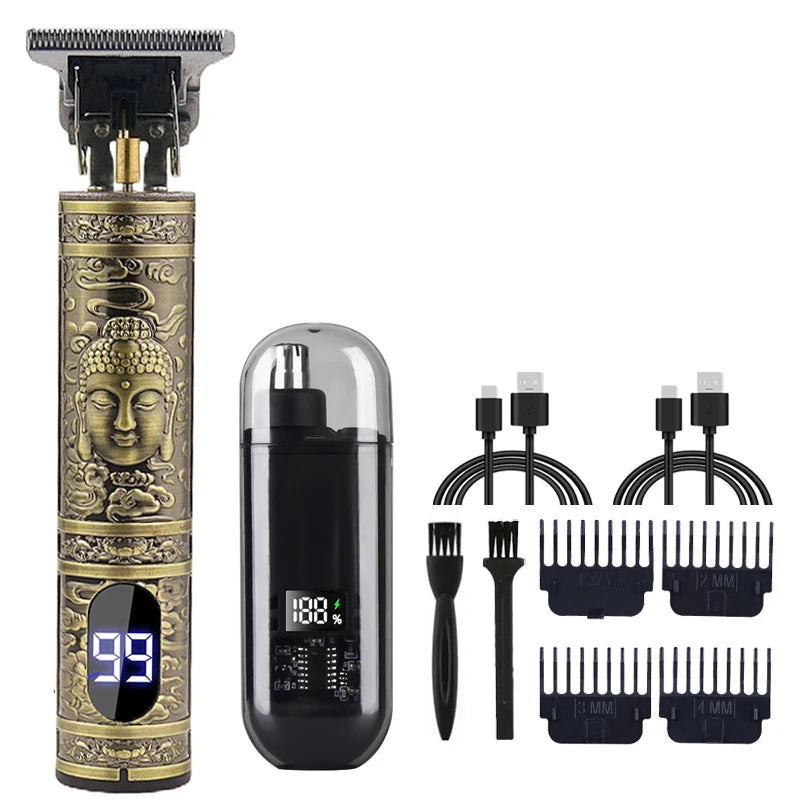 Rechargeable T9 Hair Clipper & Grooming Kit