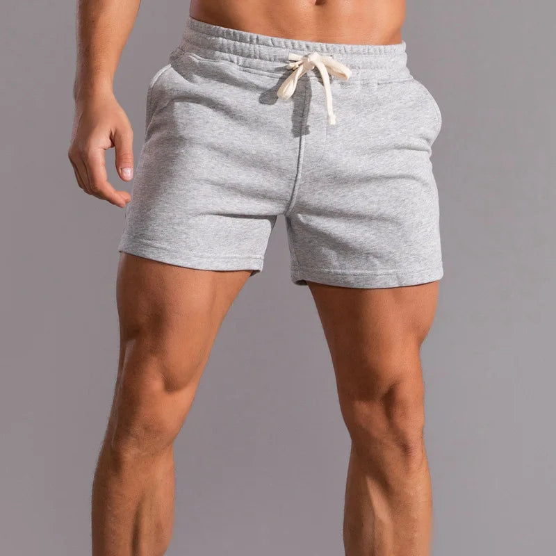 Men's Casual Cotton-Blend Athletic Shorts