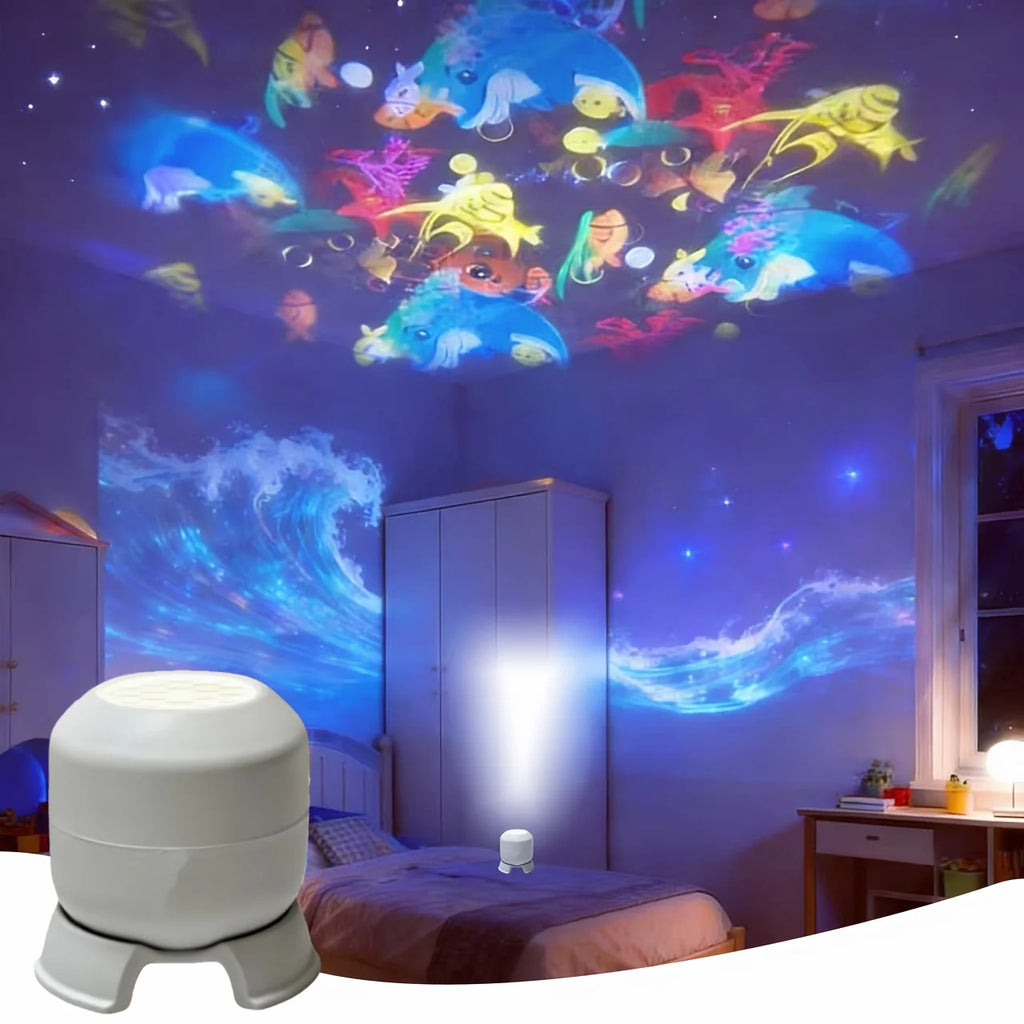 360° Starry Ocean Projection Night Light