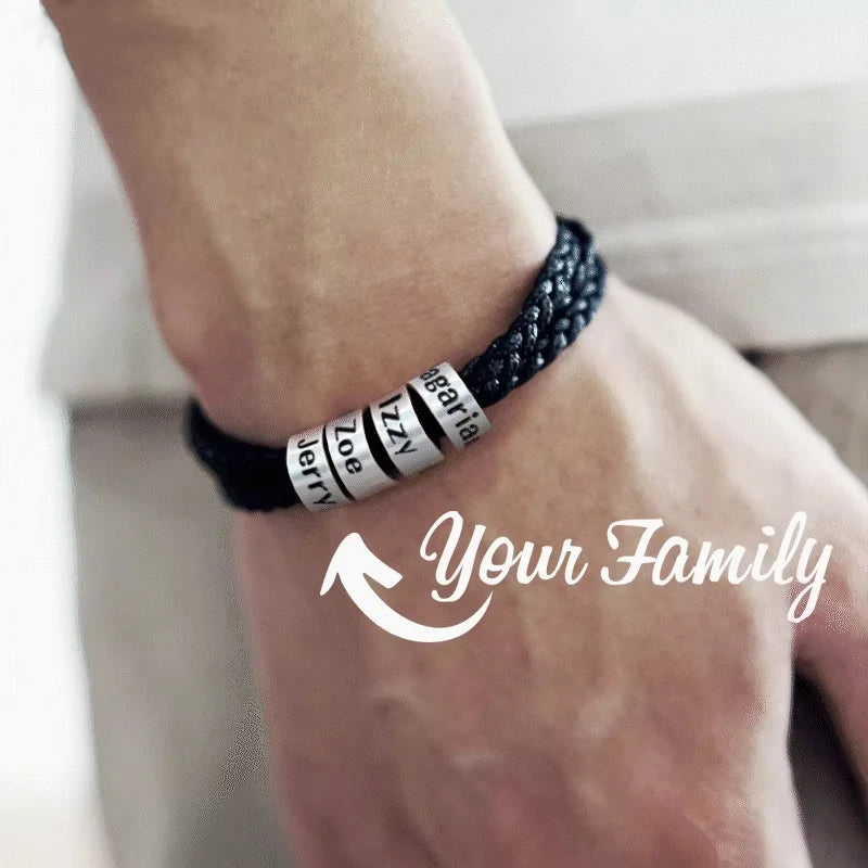 Personalized Family-Name Braided Bracelet