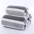 Quick-Dry Striped Bath & Face Towels