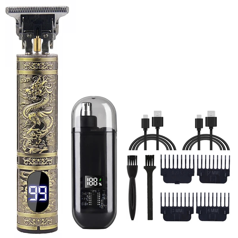 Rechargeable T9 Hair Clipper & Grooming Kit