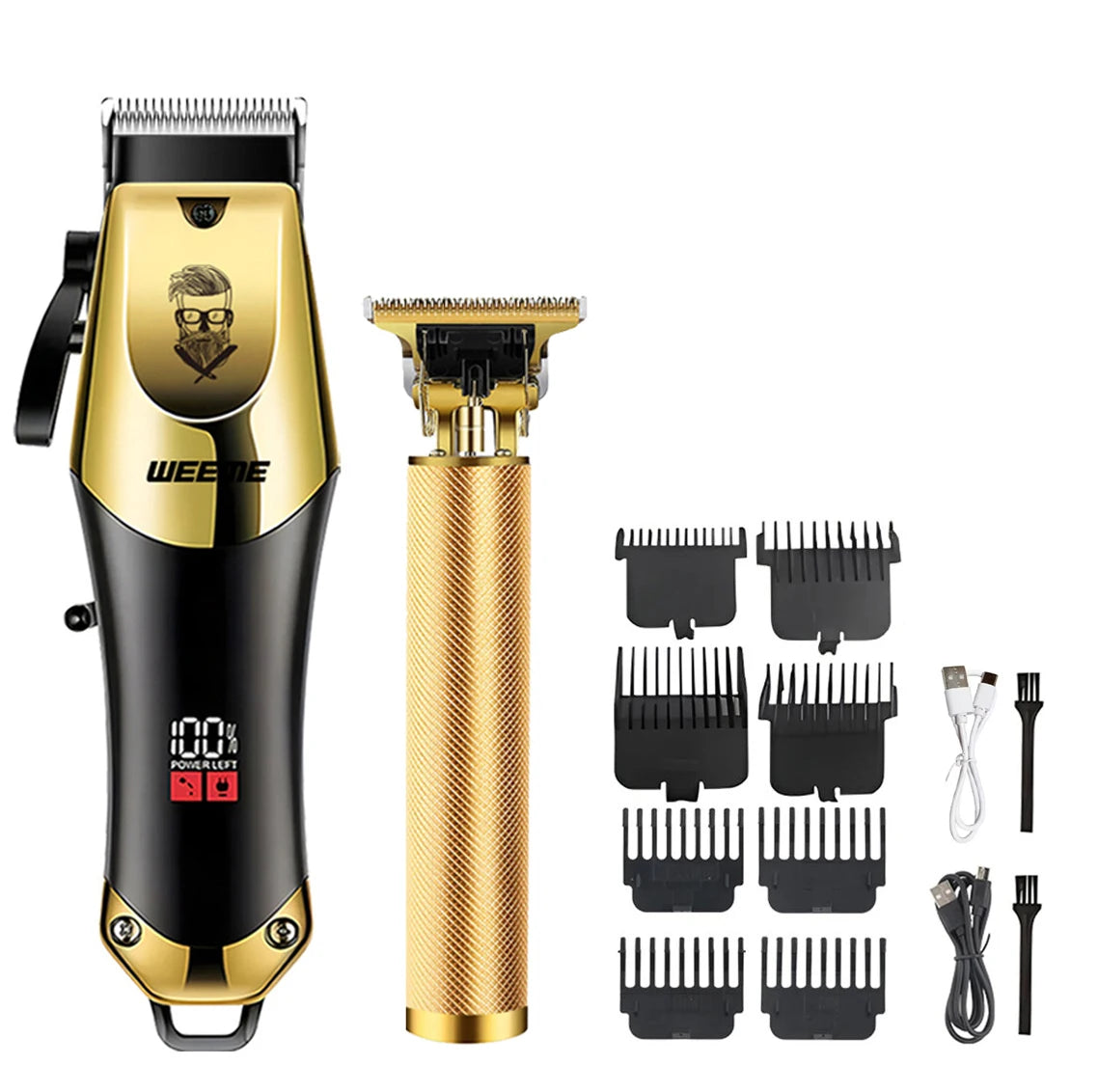 Rechargeable T9 Hair Clipper & Grooming Kit