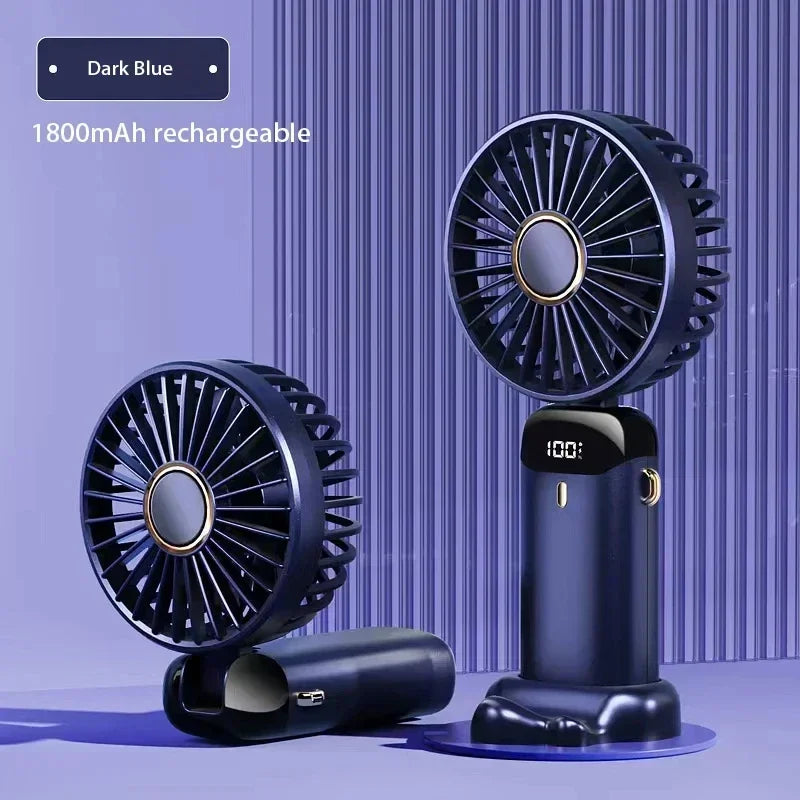 Rechargeable 5-Speed Neck & Handheld Fan