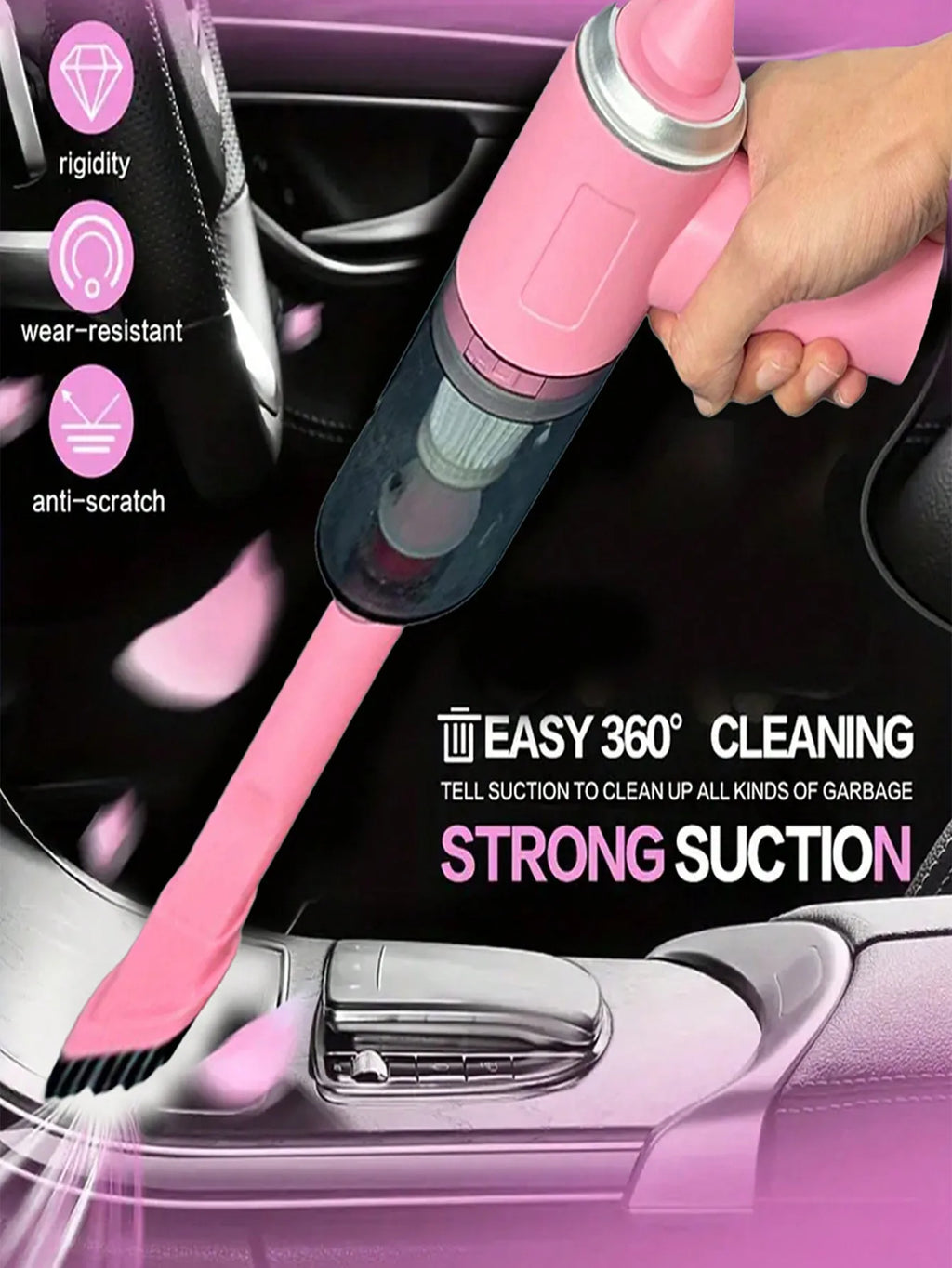 3 In 1 Integrated Suction And Blowing Vacuum Combination Vacuum Cleaner USB Charging Small Car Household Vacuum Cleaner
