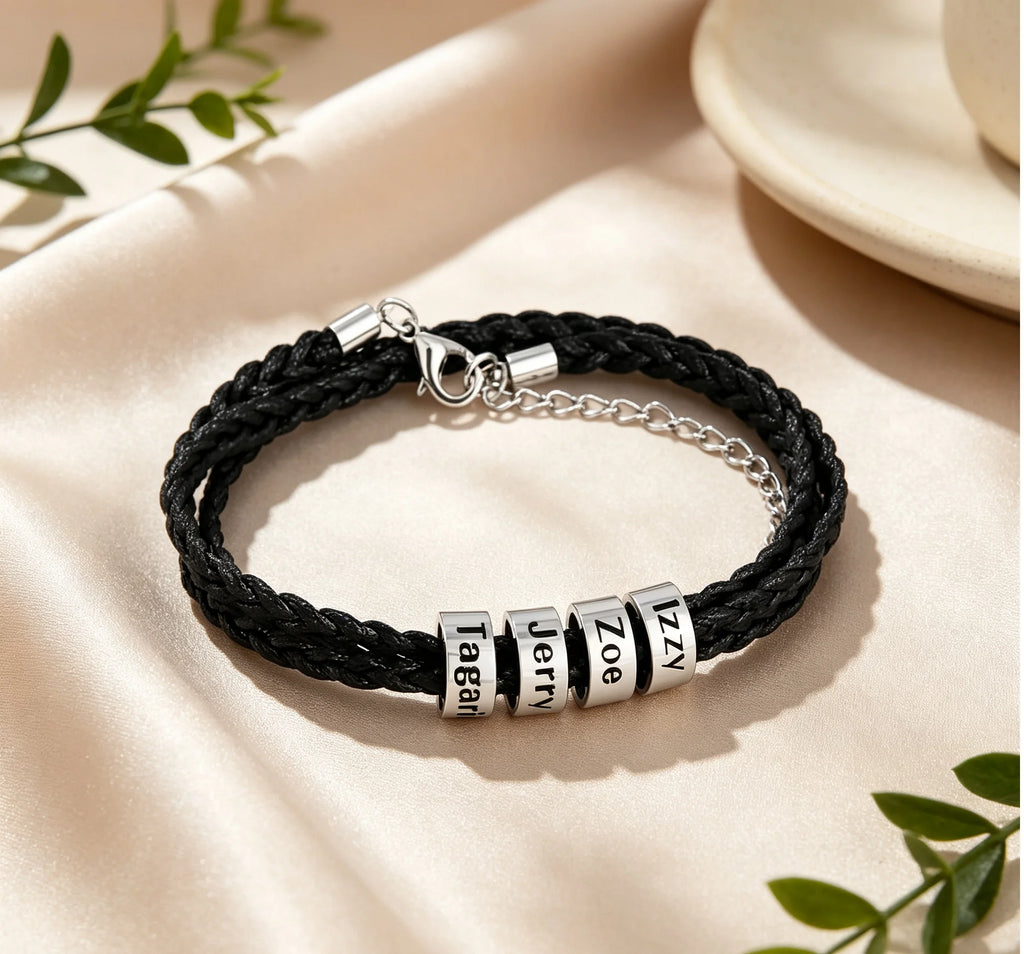 Personalized Family-Name Braided Bracelet