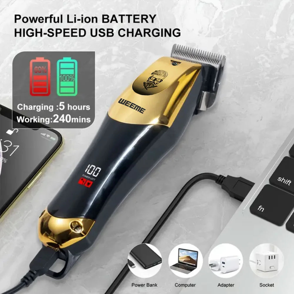 Rechargeable T9 Hair Clipper & Grooming Kit