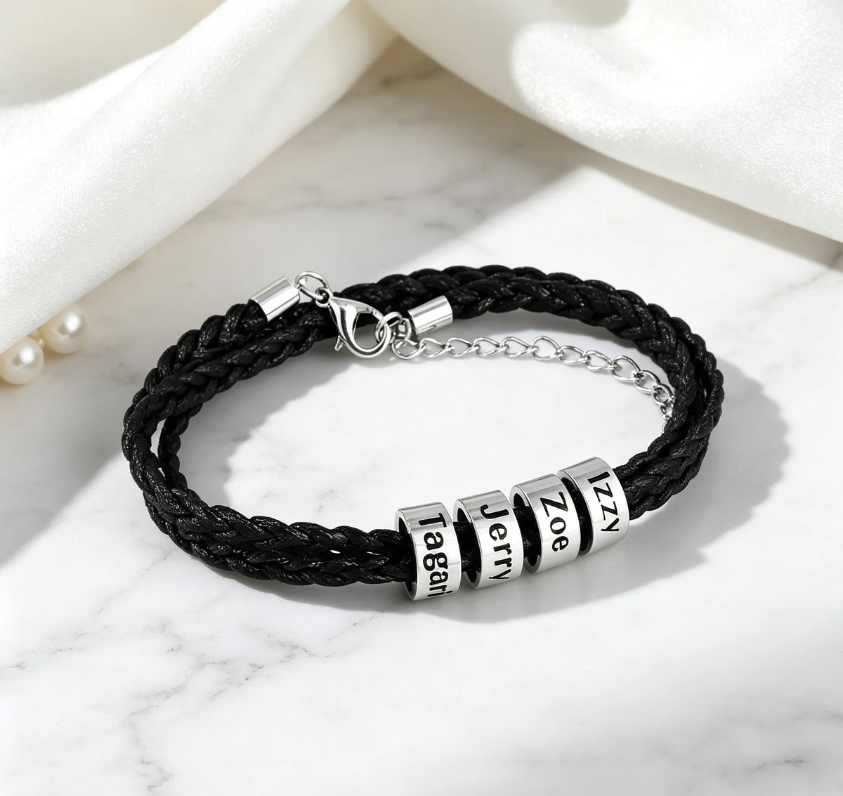 Personalized Family-Name Braided Bracelet