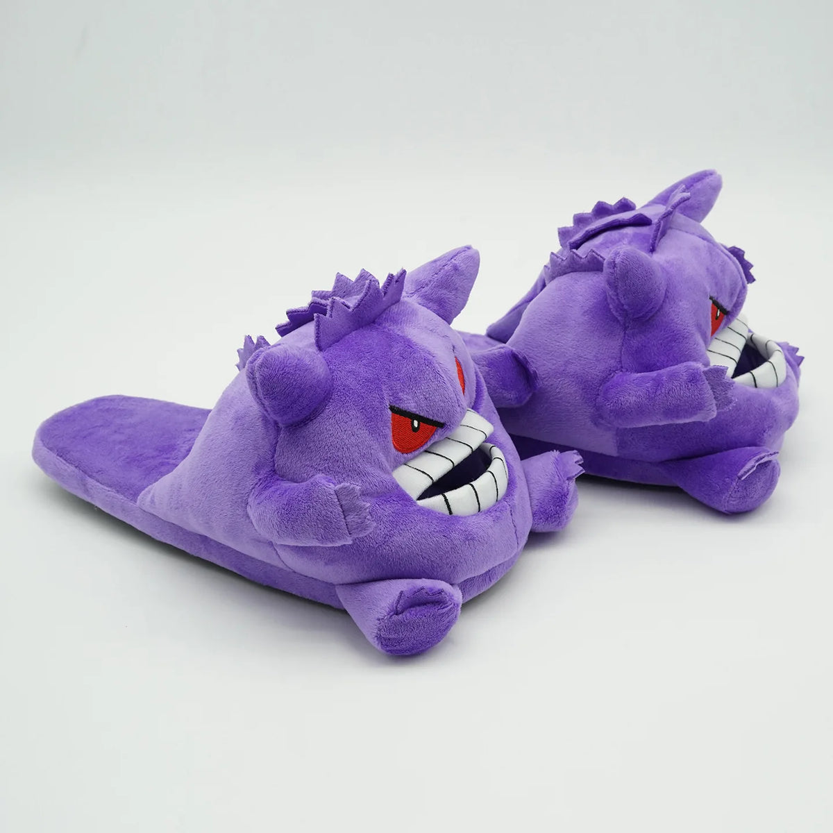 Purple Cartoon Plush Indoor Slippers