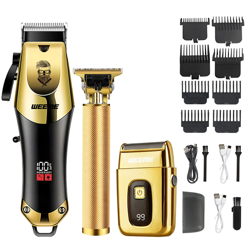 Rechargeable T9 Hair Clipper & Grooming Kit