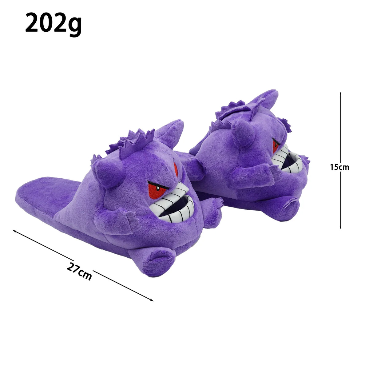 Purple Cartoon Plush Indoor Slippers
