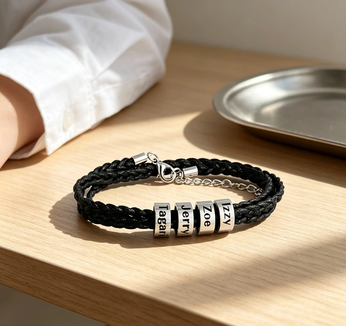 Personalized Family-Name Braided Bracelet